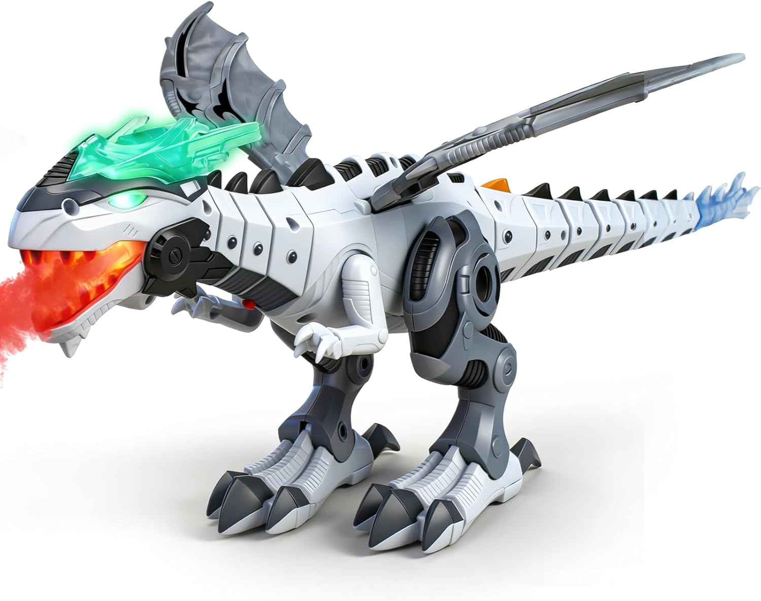 Dinosaur Toys for Kids 3-5 6 7, Electric Walking Dinosaur Toy with Fire Breathing &amp; Mist Spray and Roar Sounds for Kids Toddler Realistic Robot Dragon Toys Birthday Gift