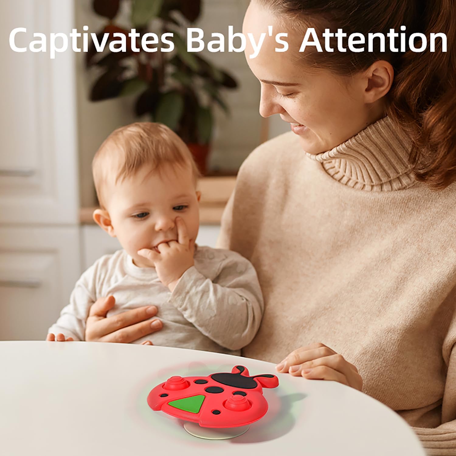 3PCS Suction Cup Toys, Spinners for Babies, Suction Spinners Baby, for 1 2 Year Old Boy Girl Birthday Gift|Spinning Top Baby Bath Toy for Kids Ages 1-3 | Stuffers for Toddlers Infant