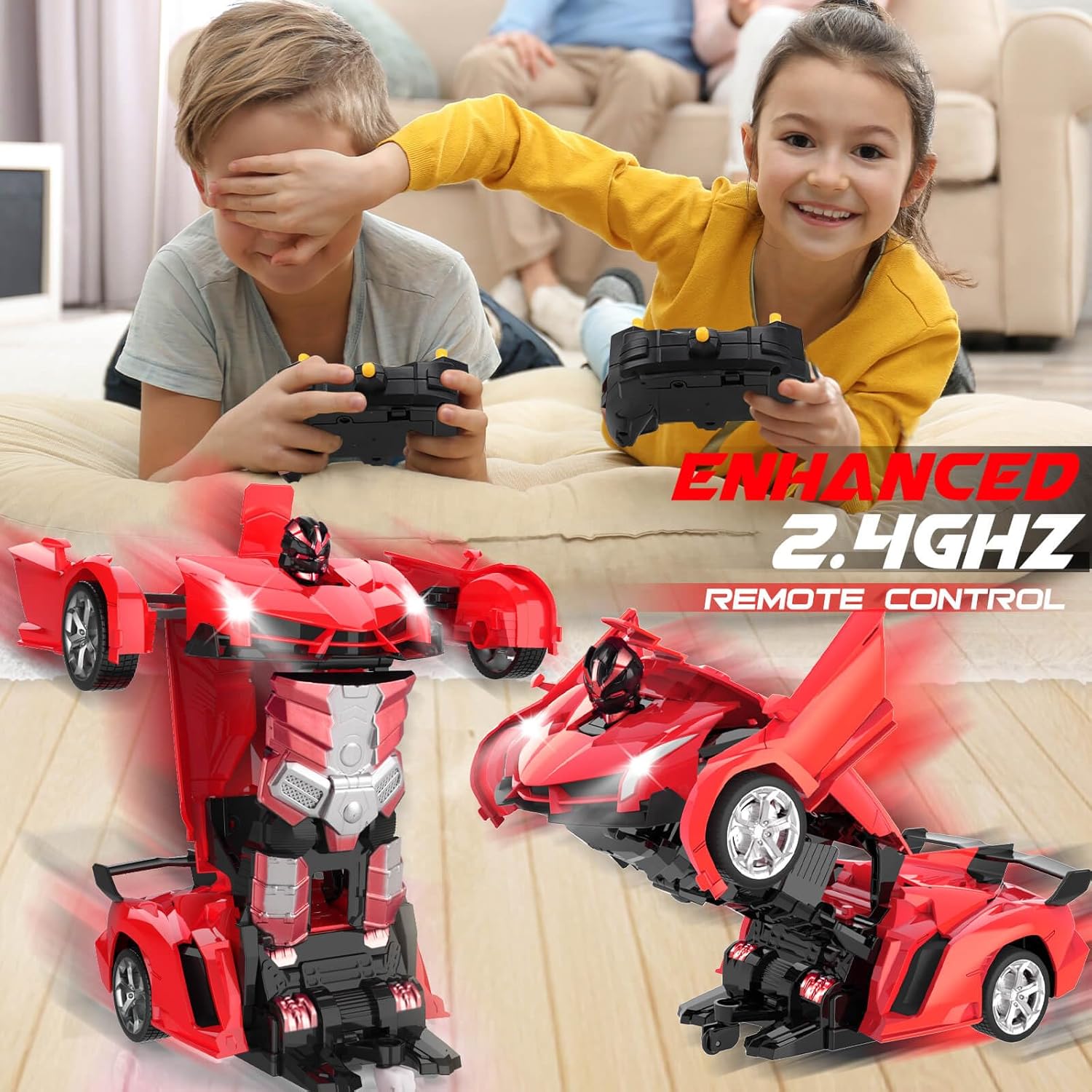 Remote Control Car - Transform Robot RC Cars, Toys for Ages 5-7, Kids Toys, 4 Year Old Boy Toys, Toys for 3 4 5 6 7 8 10 12 Years Old Boy, Gifts for Boys Kids Toddlers Birthday