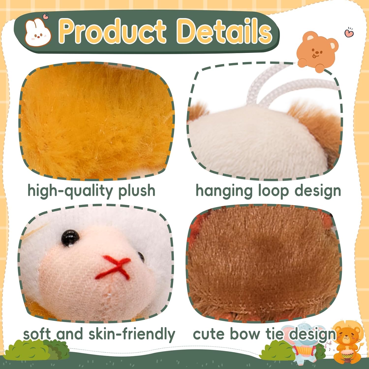 24 Pack Small Stuffed Animals Bulk Gifts for Kids (2.3/2"-2.5/3.5" Each), Birthday Party Favors Toys for Classroom Prizes, Goodie Bag Pinata Fillers, Carnival Treasure Box Toys (24PCS)
