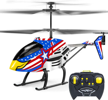 Eagle Remote Control Helicopter Toys for Boys Girls 8-10 11 12 13 14 Year Gifts, 2.4GHz 3.5 Channel Rc Helicopter Drones with LEDs for Kids Beginner- Easy to Fly Indoor