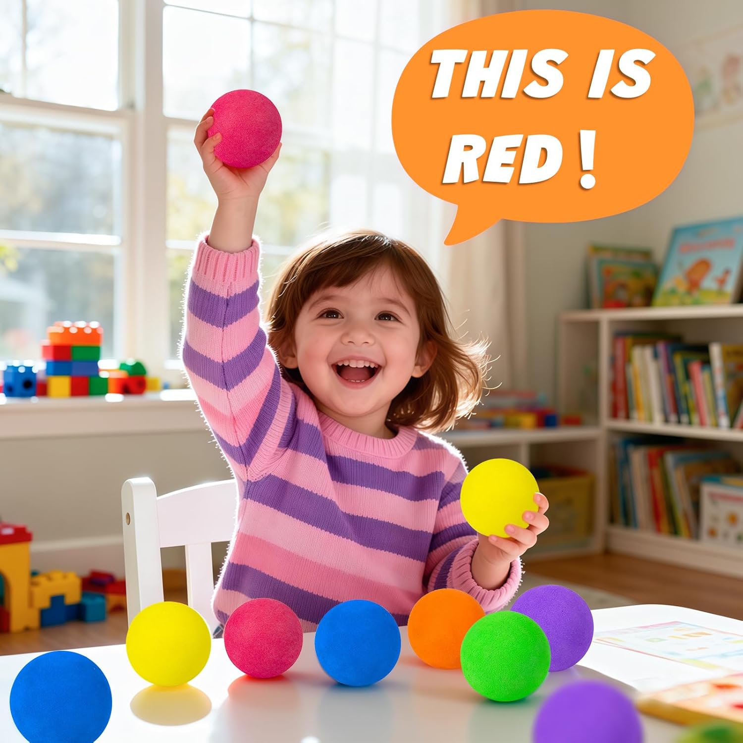 15 Pack Soft Foam Balls, Lightweight Mini Balls for Indoor Outdoor Play, Great Gift for Boys and Girls Birthday Party Favors and Goodie Bag Fillers