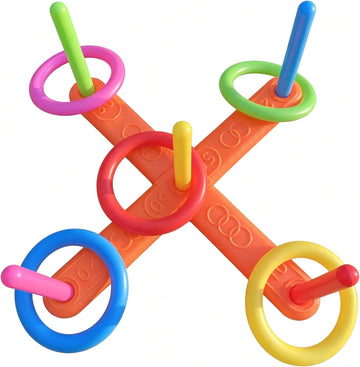 Ring toss Game for Kids Outdoor, Yard Toss Game for Kids &amp; Family - Ring Toss Games, Indoor and Outdoor Sports Toys, Beach Toys, Swimming Pool Toy, Children's Birthday Gift.