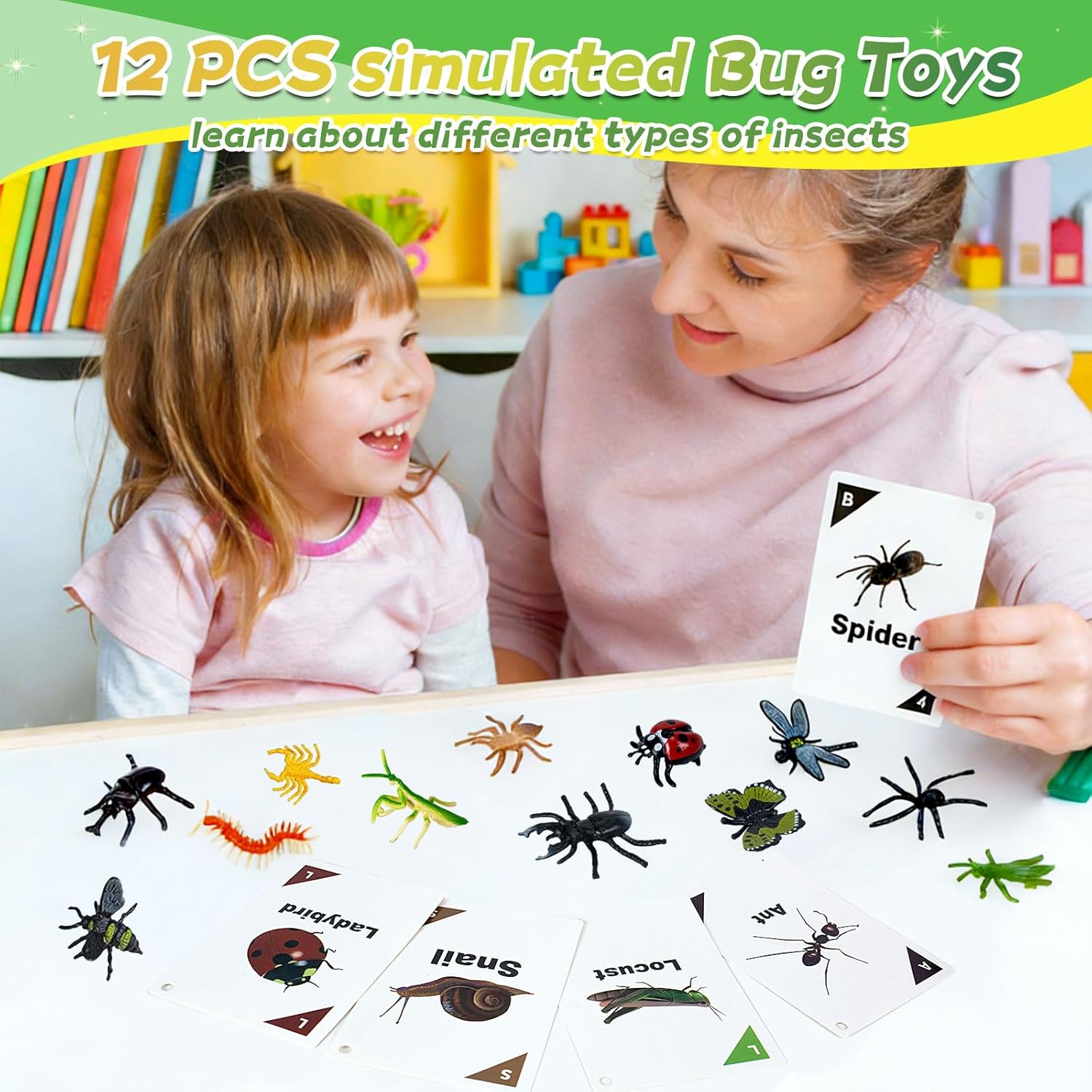 Bug Catcher for Kids, 28 PCS Outdoor Explorer Kit with Magnifier Glass Bug Collector Toy Butterfly Net Catcher Tweezers Insect Cognition Cards, Outdoor Toys for Kids Ages 4-8 Boys Girls
