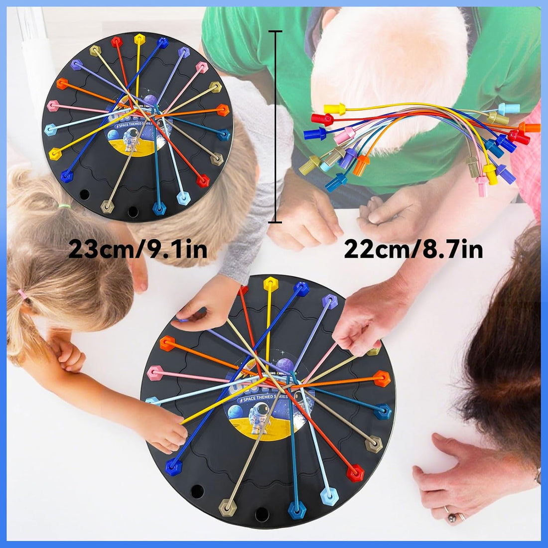 Brainy Knots Rope Untangling Game，Children's Rope Challenge Game，Strategy Untangling Challenge Puzzle ，Suitable for Family Parent-Child Interaction, Travel &amp; Parties Gifts