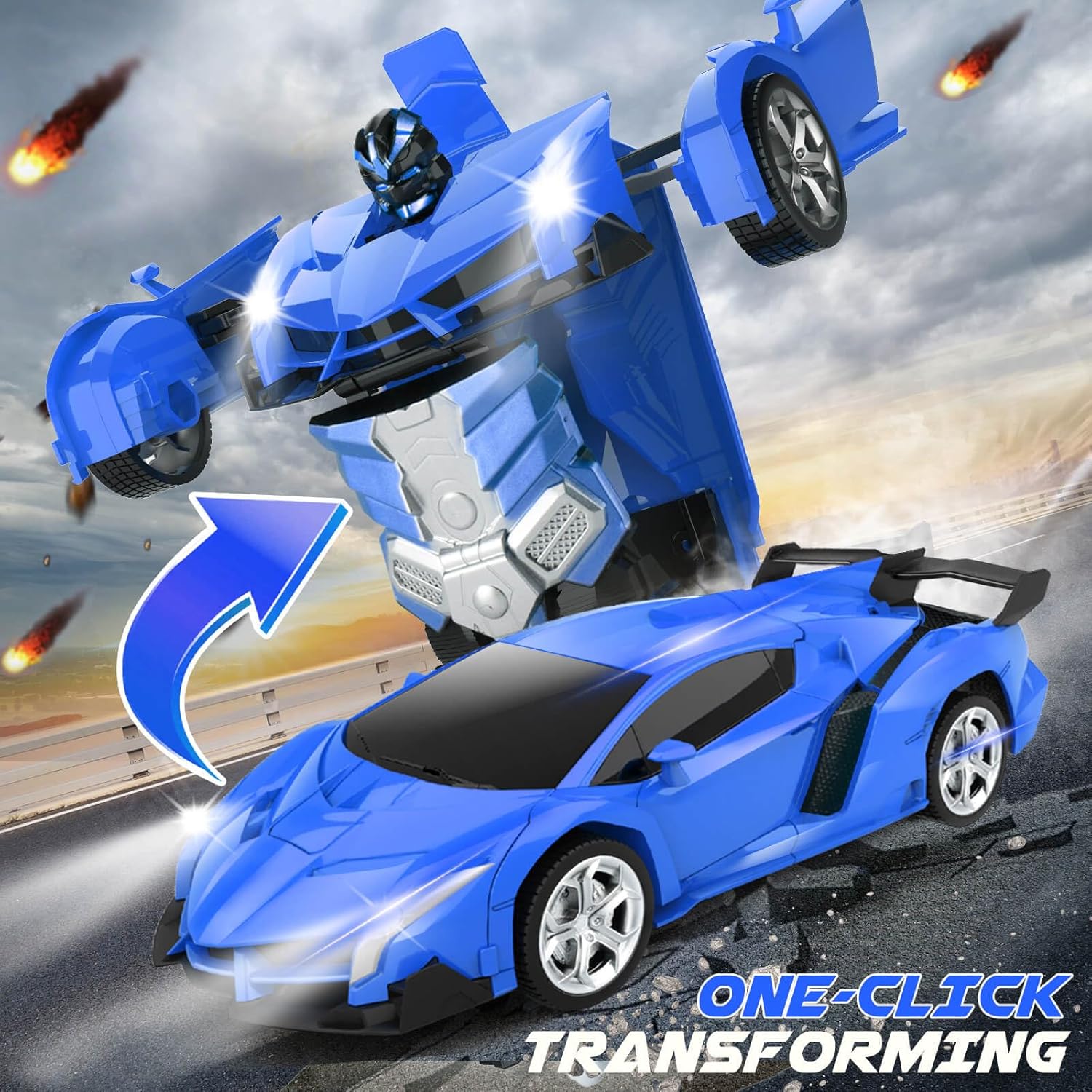 Remote Control Car - Transform Robot RC Cars, Toys for Ages 5-7, Kids Toys, 4 Year Old Boy Toy, Toy for 3 4 5 6 7 8 10 12 Years Old Boy, Gifts for Boys Kids Toddlers Birthday