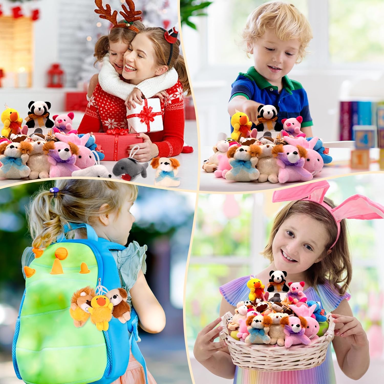 36 Pack Small Stuffed Animals Bulk Gifts for Kids (2.3/2"-2.5/3.5" Each), Birthday Party Favors Toys for Classroom Prizes, Goodie Bag Pinata Fillers, Carnival Treasure Box Toys (36PCS)