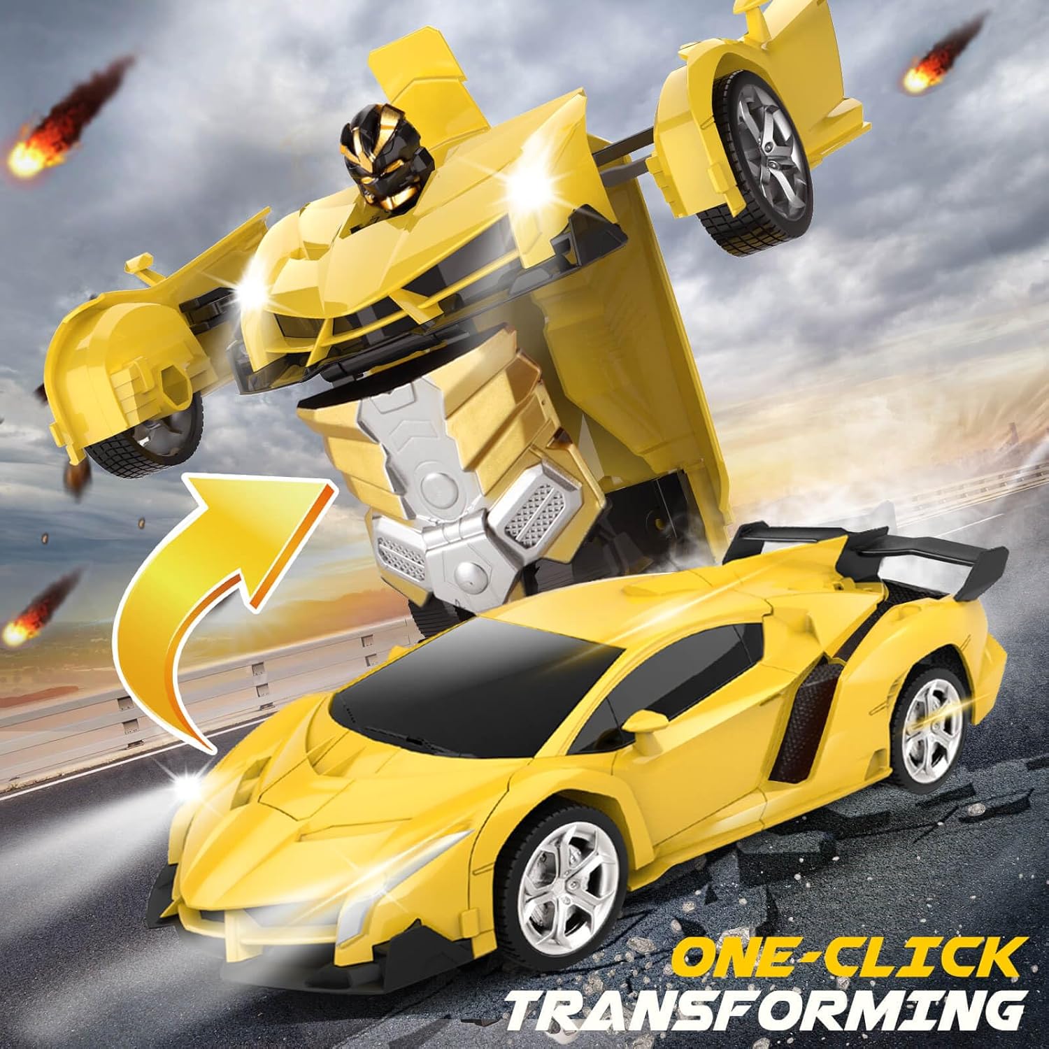 Remote Control Car - Transform Robot RC Cars, Toys for Ages 5-7, Kids Toys, 4 Year Old Boy Toys, Toys for 3 4 5 6 7 8 10 12 Years Old Boy, Gifts for Boys Kids Toddlers Birthday