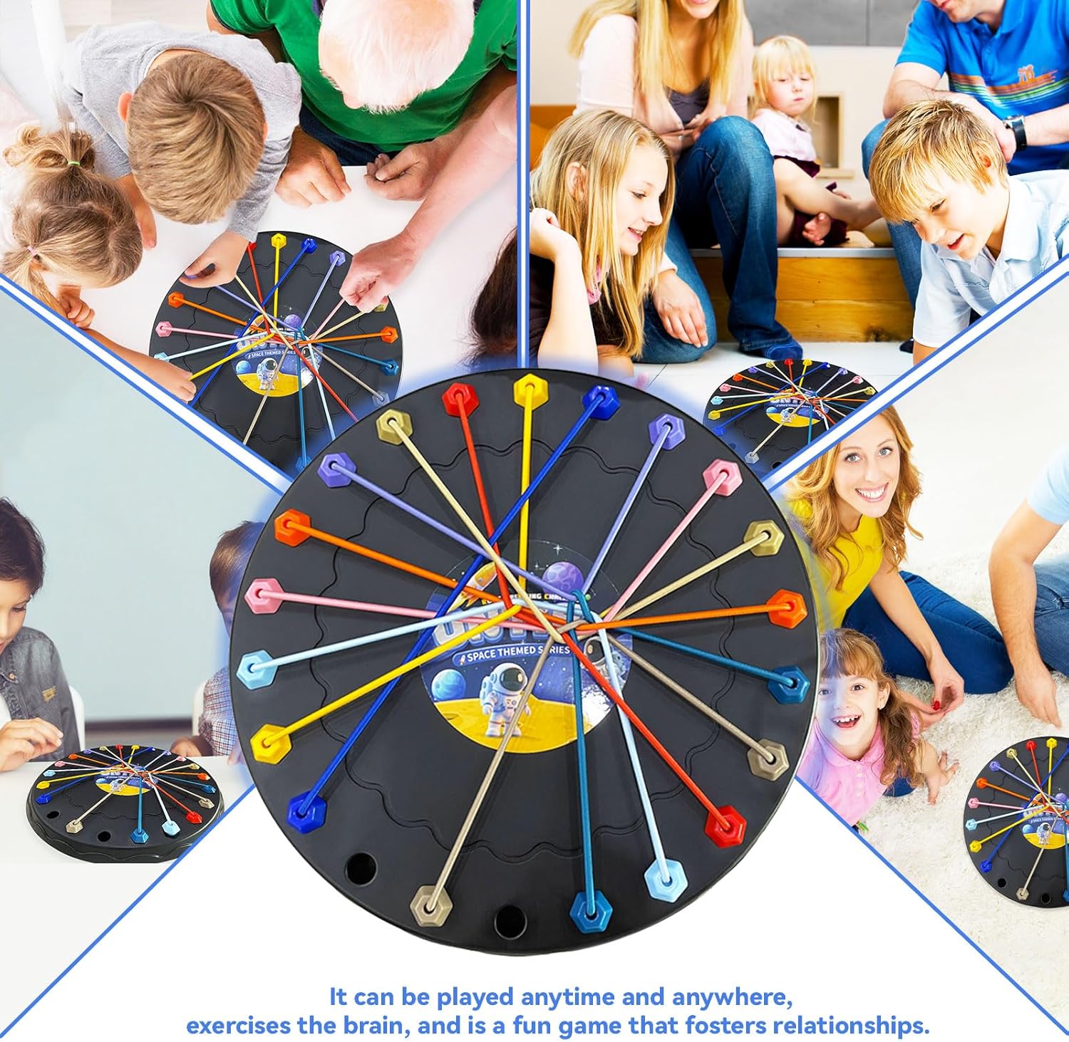 Brainy Knots Rope Untangling Game，Children's Rope Challenge Game，Strategy Untangling Challenge Puzzle ，Suitable for Family Parent-Child Interaction, Travel &amp; Parties Gifts
