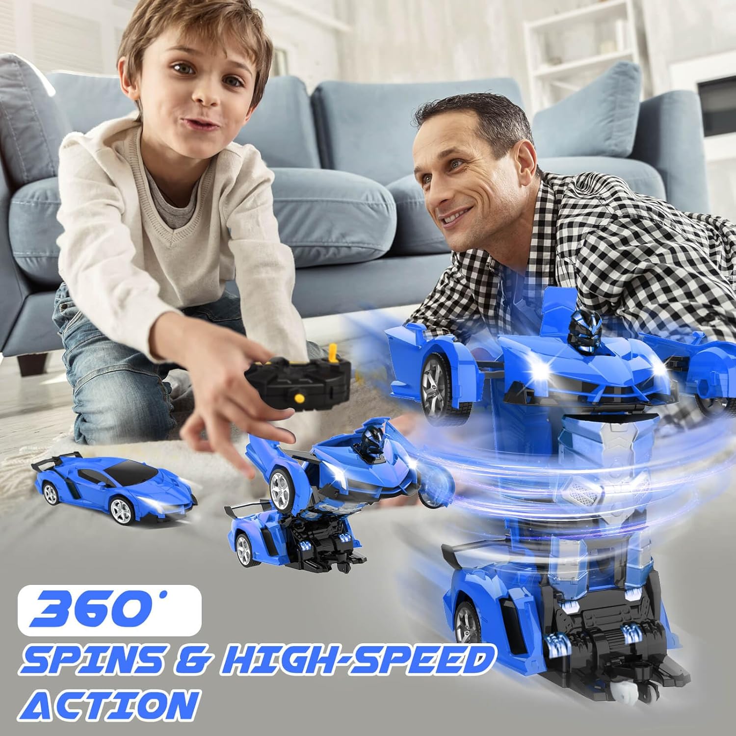 Remote Control Car - Transform Robot RC Cars, Toys for Ages 5-7, Kids Toys, 4 Year Old Boy Toy, Toy for 3 4 5 6 7 8 10 12 Years Old Boy, Gifts for Boys Kids Toddlers Birthday