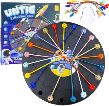 Brainy Knots Rope Untangling Game，Children's Rope Challenge Game，Strategy Untangling Challenge Puzzle ，Suitable for Family Parent-Child Interaction, Travel &amp; Parties Gifts