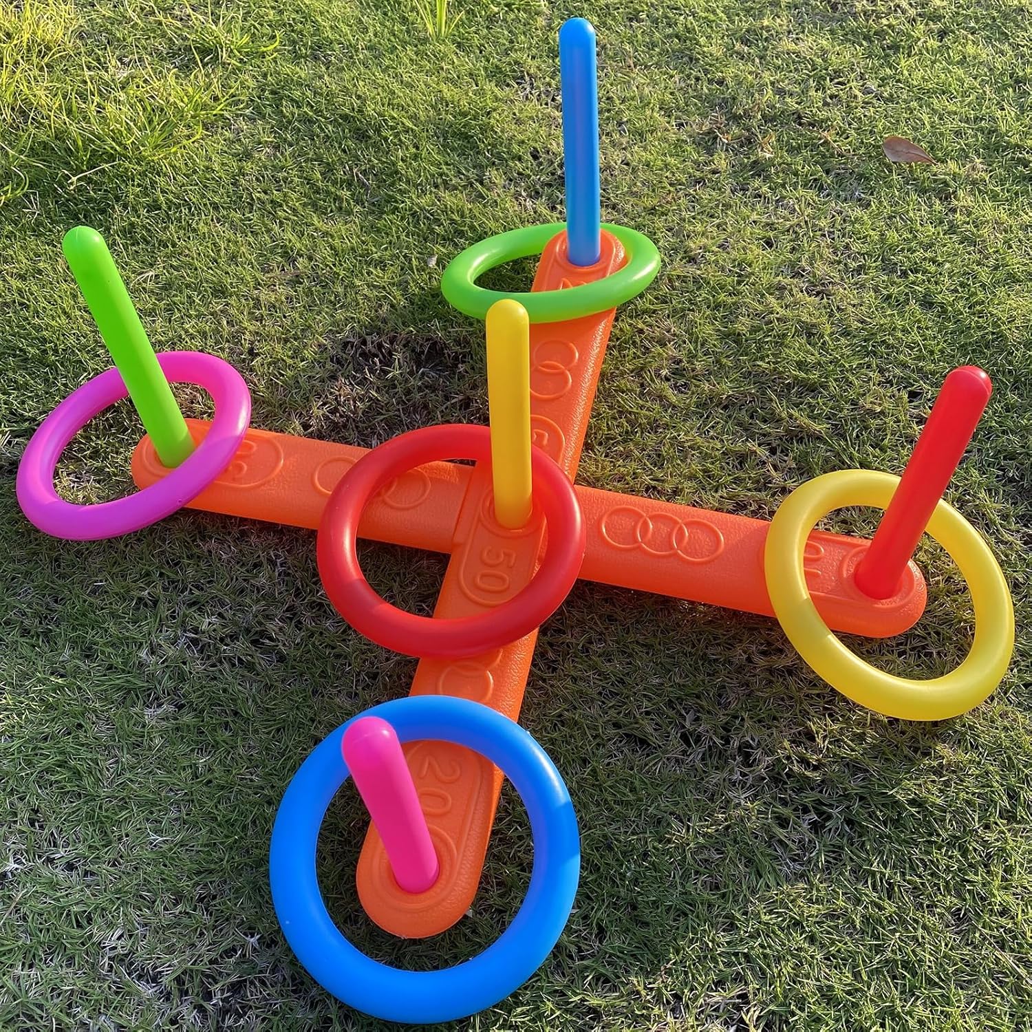 Ring toss Game for Kids Outdoor, Yard Toss Game for Kids &amp; Family - Ring Toss Games, Indoor and Outdoor Sports Toys, Beach Toys, Swimming Pool Toy, Children's Birthday Gift.
